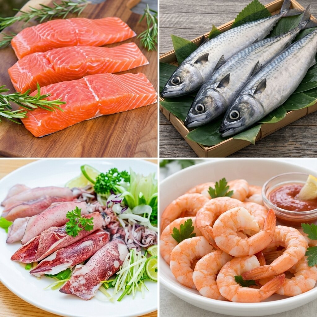 Hải sản cung cấp dưỡng chất cho mẹ bầu