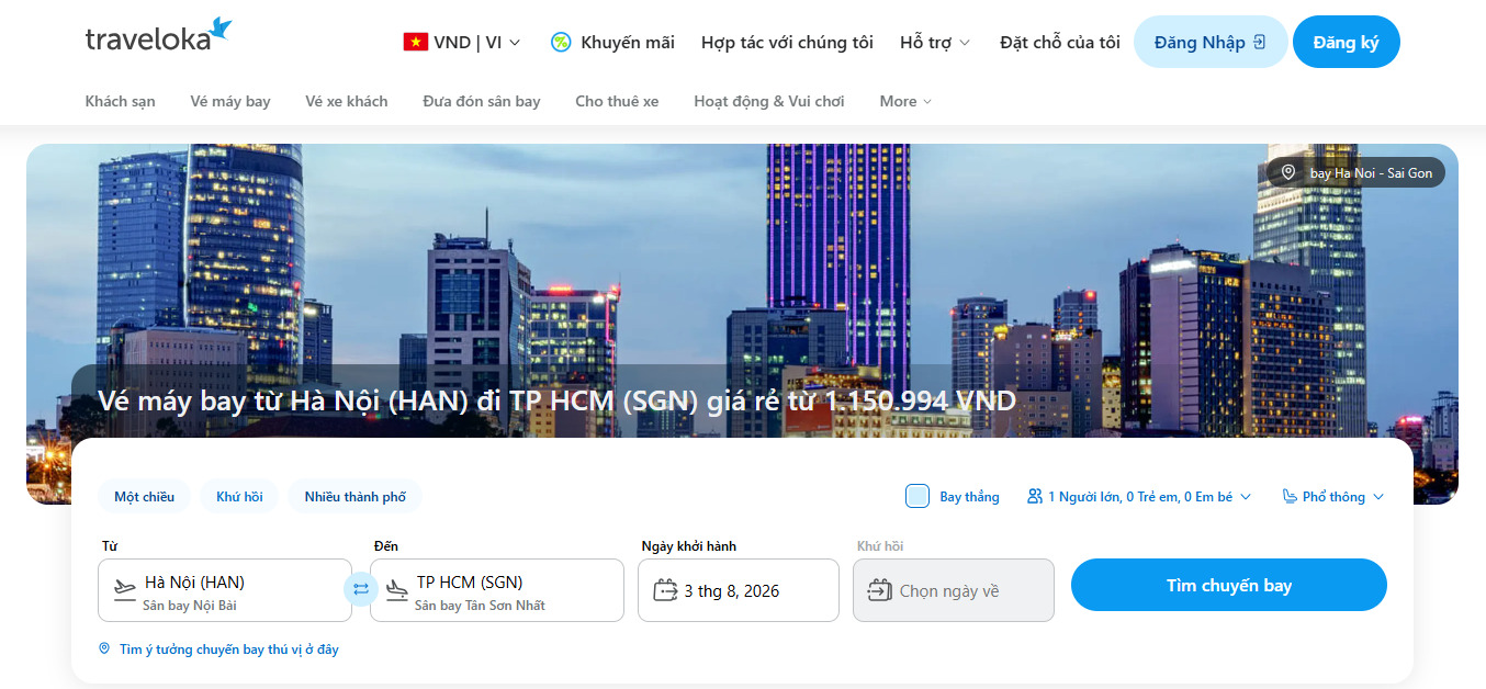 Đặt vé Vietravel Airlines
